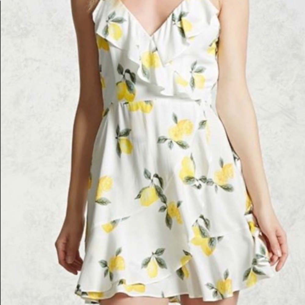 Forever 21 Lemon 🍋 Mini Skater Dress